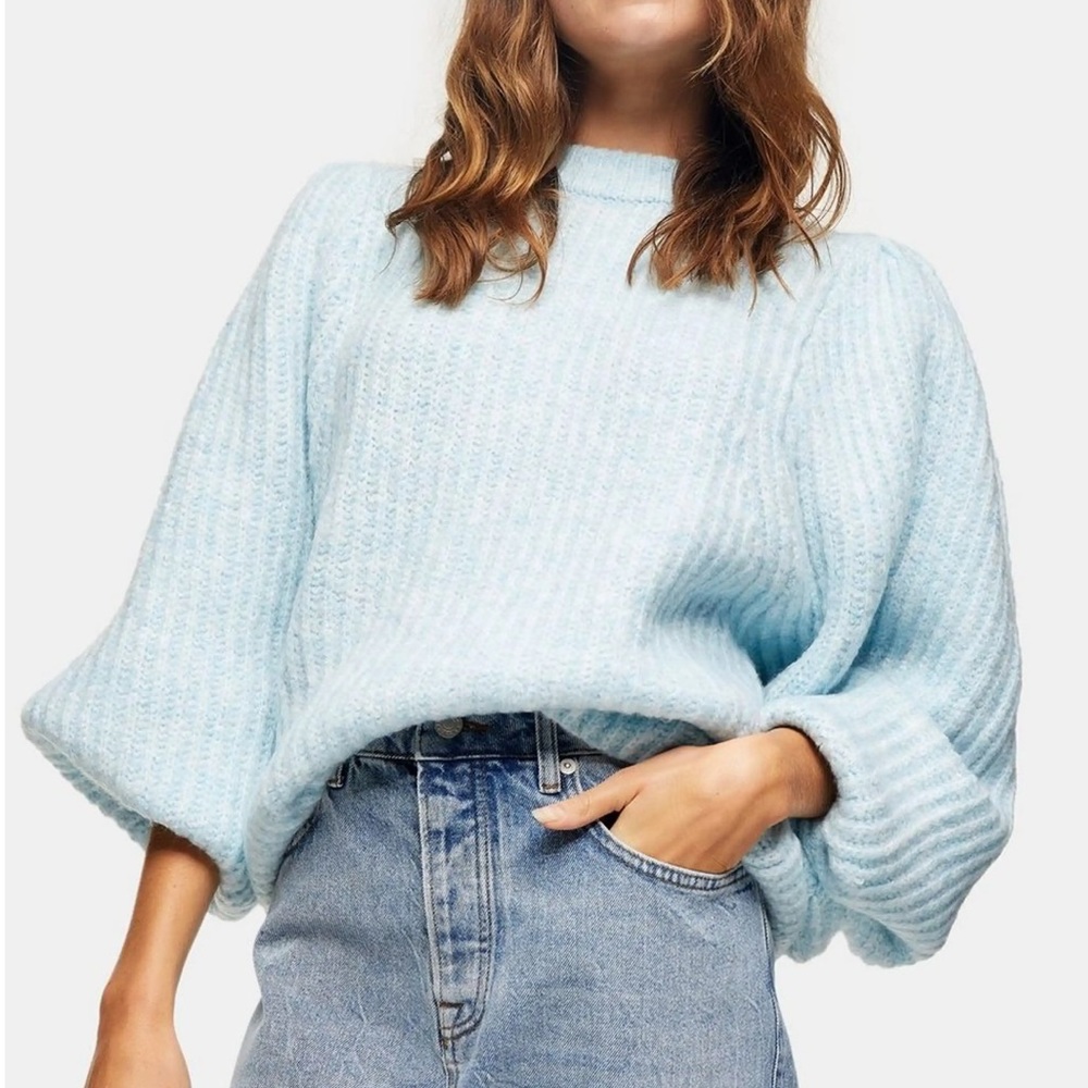 🦋 NWT 🦋 Topshop Blue Sweater Size S